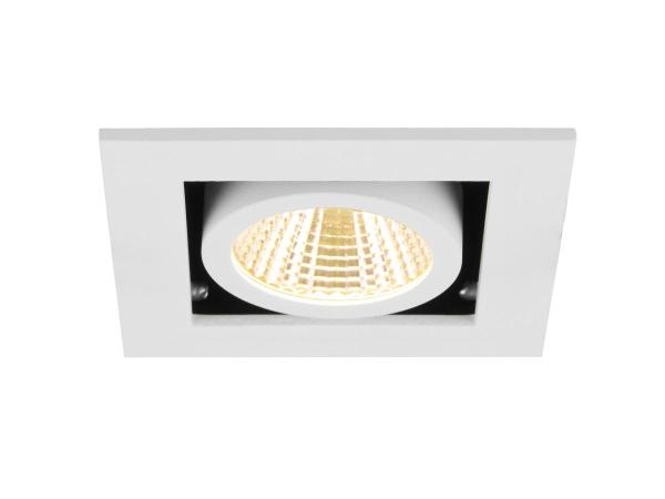 KADUX, Deckeneinbauleuchte, single, 3000 K, 38°, IP 20, quadratisch, weiß