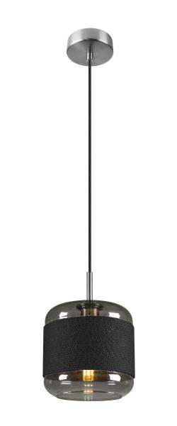 PANTILO ROPE 20, Pendelleuchte, 250 cm, E27, 15 W, silber