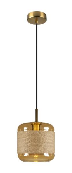 PANTILO ROPE 20, Pendelleuchte, 250 cm, E27, 15 W, gold