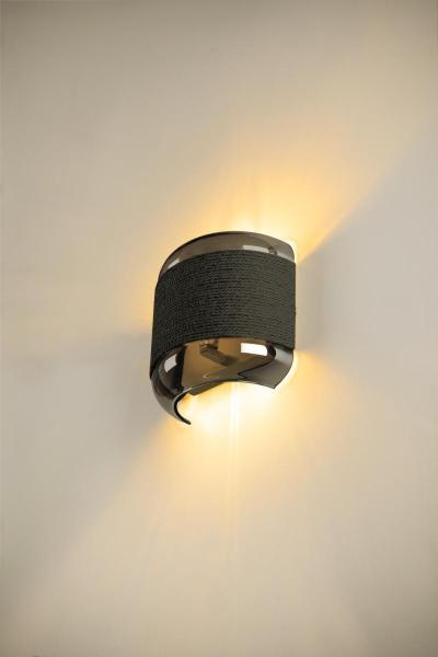 PANTILO ROPE, Wandaufbauleuchte, anderes, 1x max. 15 W G9, silber