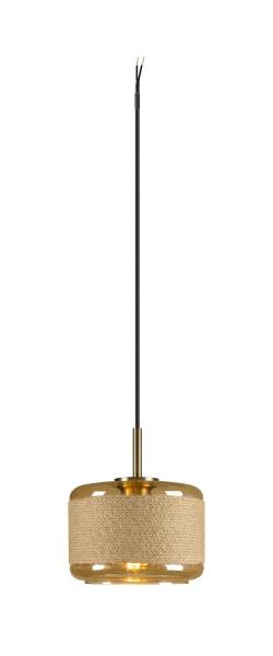 PANTILO ROPE 19, Pendelleuchte, 250 cm, E27, 15 W, gold