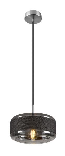 PANTILO ROPE 27, Pendelleuchte, 250 cm, E27, 15 W, silber