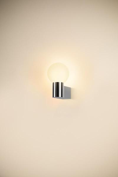 VARYT, Wandaufbauleuchte, rund, 1x max. 6 W E14, chrom