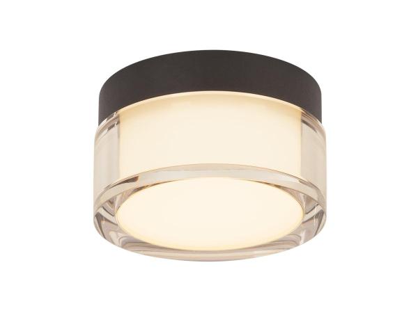 CYFT, Wand- und Deckenaufbauleuchte, 2700/3000/4000 K, 6,5 W, PHASE, schwarz / klar