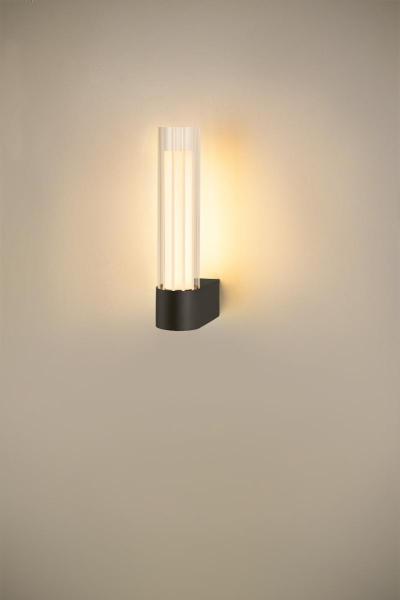 LYGANT single, Wandaufbauleuchte, 3000 K, 8 W, schwarz