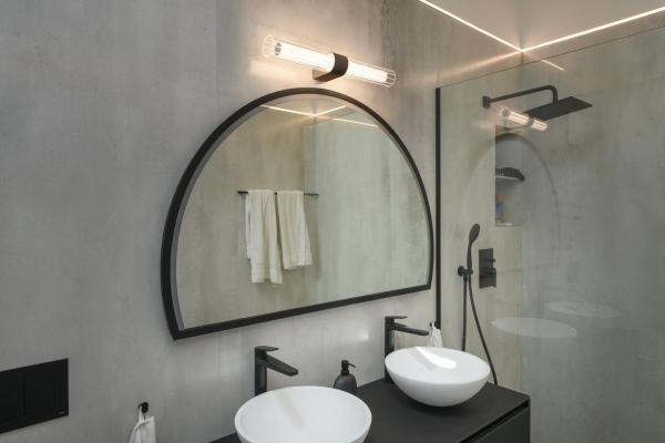 LYGANT double, Wandaufbauleuchte, 3000 K, 11 W, schwarz