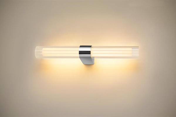 LYGANT double, Wandaufbauleuchte, 3000 K, 11 W, chrom