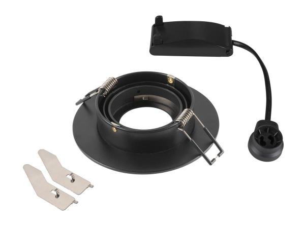 NEW TRIA® 75 XL, Deckeneinbauleuchte, rund, max. 10 W, GU10, schwarz