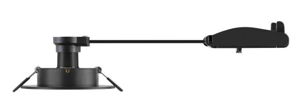 NEW TRIA® 75 XL, Deckeneinbauleuchte, rund, max. 10 W, GU10, schwarz