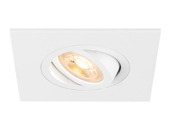 NEW TRIA® 75 XL, Deckeneinbauleuchte, quadratisch, max. 10 W, GU10, weiß