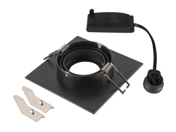 NEW TRIA® 75 XL, Deckeneinbauleuchte, quadratisch, max. 10 W, GU10, schwarz