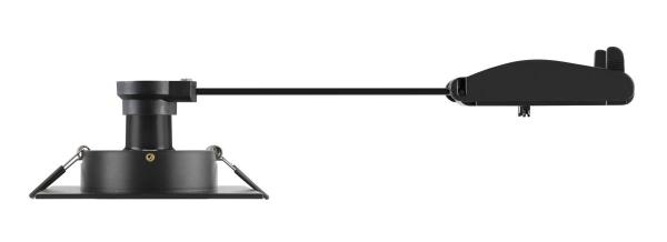 NEW TRIA® 75 XL, Deckeneinbauleuchte, quadratisch, max. 10 W, GU10, schwarz