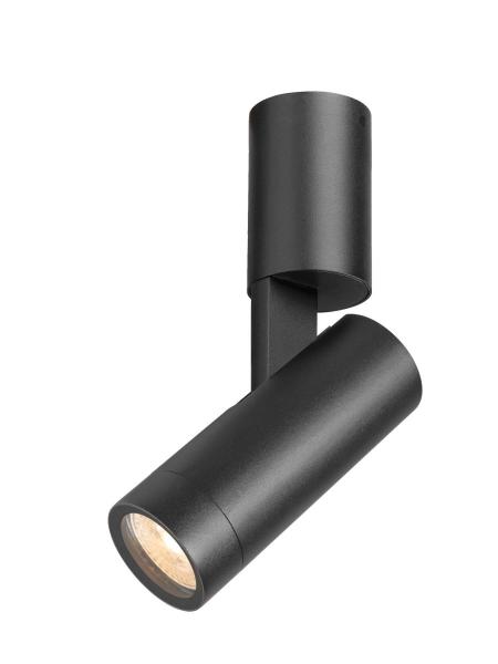 S-TUBE, Wandaufbauleuchte, rund, 1x max. 10 W GU10, schwarz