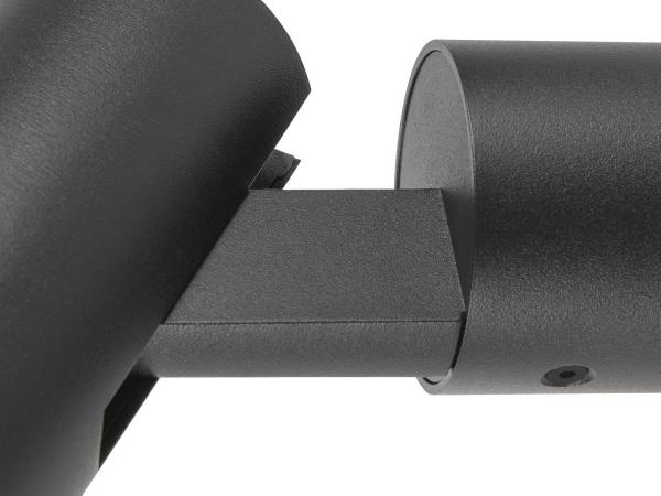 S-TUBE, Wandaufbauleuchte, rund, 1x max. 10 W GU10, schwarz