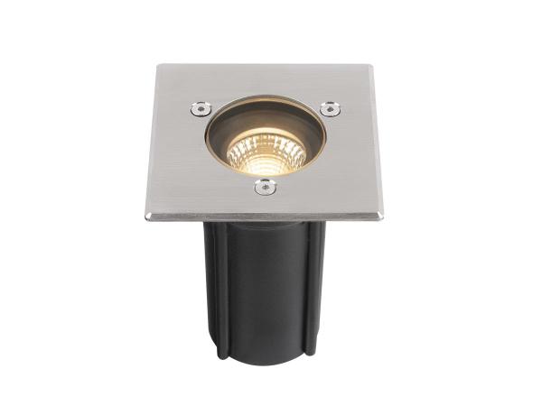 DASAR® S, Bodeneinbauleuchte, eckig, 4 W, 3000 K, 24°, IP67, zylindrisch, anthrazit