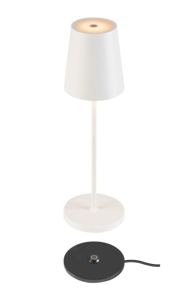 VINOLINA TWO, Tischleuchte, Akku, IP65, 2200/2700/3000 K, TOUCH, weiß