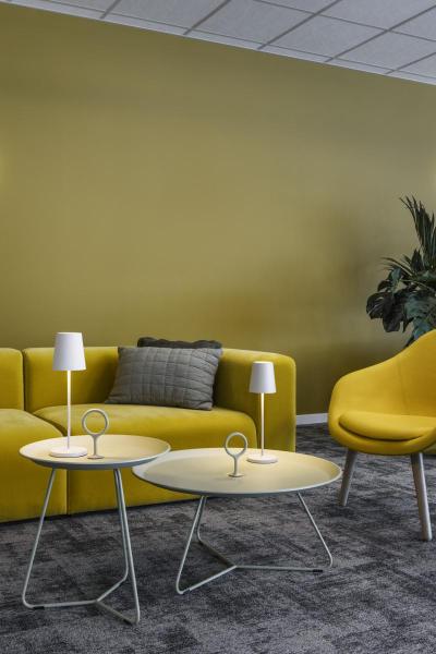 VINOLINA TWO, Tischleuchte, Akku, IP65, 2200/2700/3000 K, TOUCH, weiß