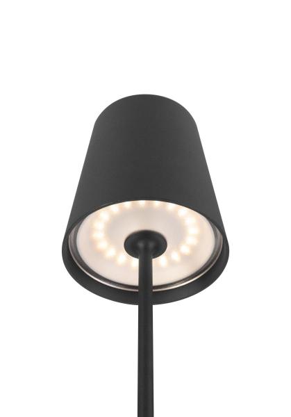 VINOLINA TWO, Tischleuchte, Akku, IP65, 2200/2700/3000 K, TOUCH, schwarz