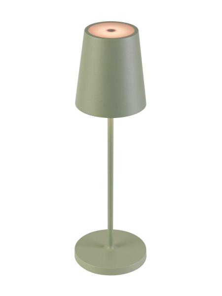 VINOLINA TWO, Tischleuchte, Akku, IP65, 2200/2700/3000 K, TOUCH, grün