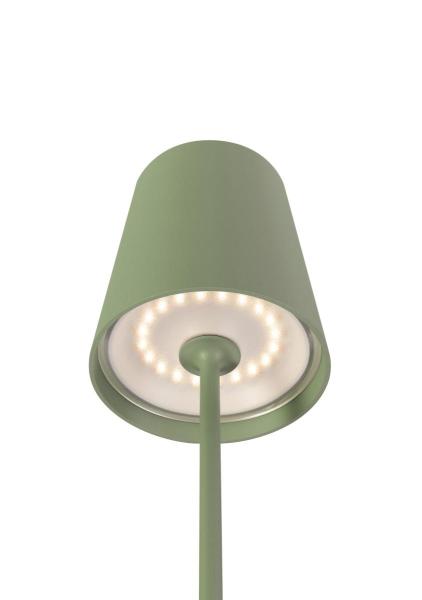 VINOLINA TWO, Tischleuchte, Akku, IP65, 2200/2700/3000 K, TOUCH, grün