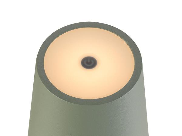 VINOLINA TWO, Tischleuchte, Akku, IP65, 2200/2700/3000 K, TOUCH, grün