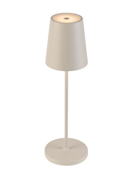 VINOLINA TWO, Tischleuchte, Akku, IP65, 2200/2700/3000 K, TOUCH, beige