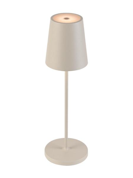 VINOLINA TWO, Tischleuchte, Akku, IP65, 2200/2700/3000 K, TOUCH, beige