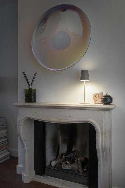 VINOLINA TWO, Tischleuchte, Akku, IP65, 2200/2700/3000 K, TOUCH, beige