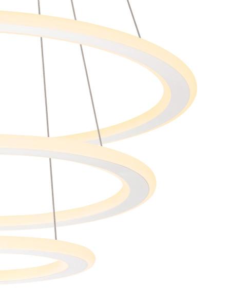 ONE FLAT, Pendelleuchte, triple, 300 cm, 2700/3000 K, DALI 2, Touch, weiß