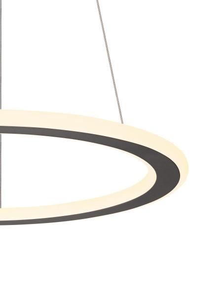 ONE FLAT PD, single, Pendelleuchte, Pendellänge 180 cm, 2700/3000 K, PHASE, schwarz