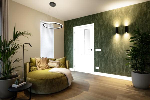 ONE FLAT PD, single, Pendelleuchte, Pendellänge 180 cm, 2700/3000 K, PHASE, schwarz