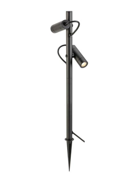 HELIA SLIM Pole, double, LED Outdoor Stehleuchte, schwarz IP65 3000 K