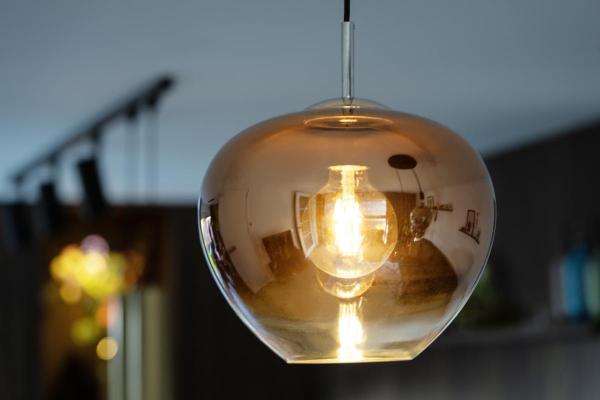 PANTILO CONVEX 29, Pendelleuchte, 250 cm, E27, max. 40 W, kupfer