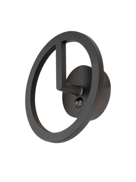 Q-RING, Wandleuchte, Sensor, 3000 K, IP54, schwarz