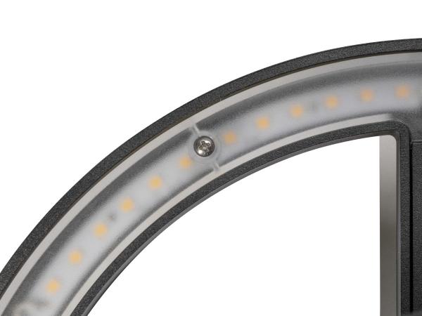 Q-RING, Wandleuchte, Sensor, 3000 K, IP54, schwarz
