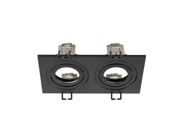 NEW TRIA® 155, Deckeneinbauring, L: 17 B: 9 H: 4 cm, zweiflammig, IP 20, schwarz