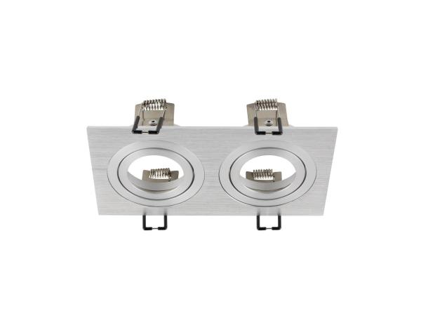 NEW TRIA® 155, Deckeneinbauring, L: 17 B: 9 H: 4 cm, zweiflammig, IP 20, aluminium