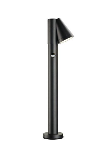 T-TUBE 70 POLE, Outdoor Stehleuchte, GU10, single, Sensor, IP44, max. 10 W, schwarz