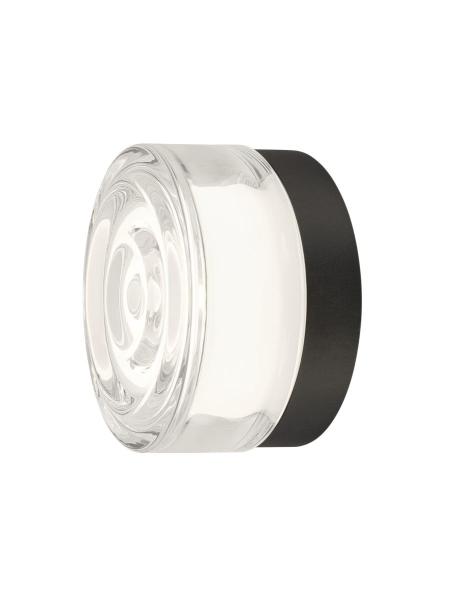 CYFT WAVE, Wand- und Deckenaufbauleuchte, 2700/3000/4000 K, 6,5 W, PHASE, schwarz / klar