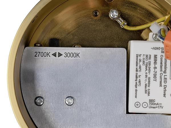 QUIMERA, Pendelleuchte, Pendellänge 150 cm, 2700/3000 K, PHASE, gebürstet messing