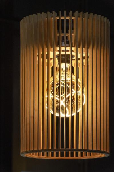 WUD, Pendelleuchte, E27, cylindrical, offenes Kabelende, 1 x max. 60 W, schwarz