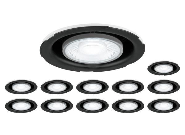 Set bestehend aus 12 x UNIVERSAL DOWNLIGHT PHASE IP20 38°, starr/schwenkbar, ohne Abdeckung