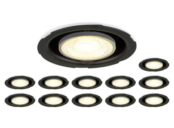 Set bestehend aus 12 x UNIVERSAL DOWNLIGHT PHASE IP20 38°, starr/schwenkbar, ohne Abdeckung