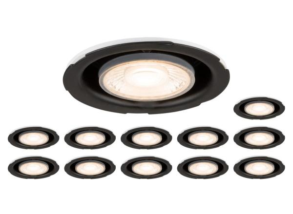 Set bestehend aus 12 x UNIVERSAL DOWNLIGHT PHASE IP20 38°, starr/schwenkbar, ohne Abdeckung