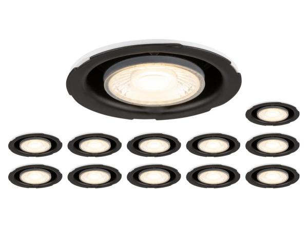 Set bestehend aus 12 x UNIVERSAL DOWNLIGHT PHASE IP20 38°, starr/schwenkbar, ohne Abdeckung