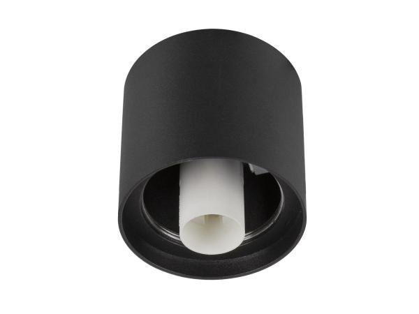 VARYT, Deckenaufbauleuchte, rund, 1x max. 6 W, E14, schwarz