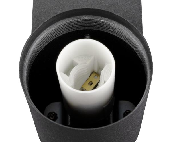 VARYT, Wandaufbauleuchte, rund, 1x max. 6 W, E14, schwarz