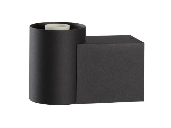 VARYT, Wandaufbauleuchte, rund, 1x max. 6 W, E14, schwarz