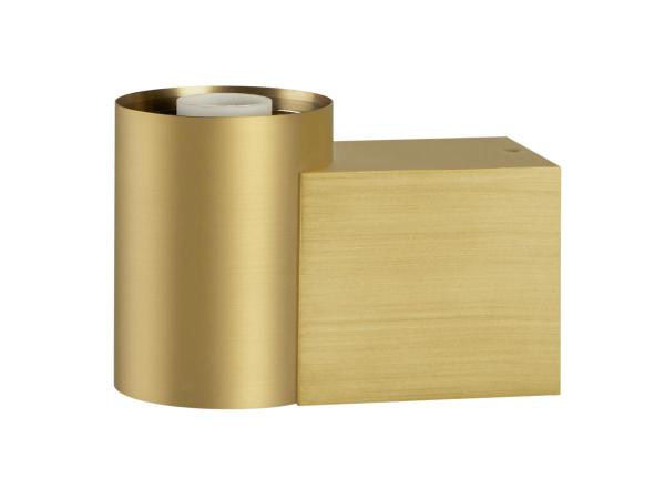 VARYT, Wandaufbauleuchte, rund, 1x max. 6 W, E14, messing