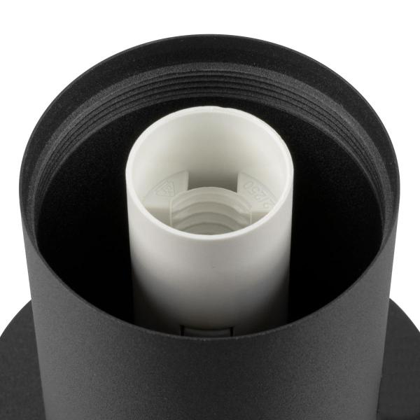 VARYT, Tischleuchte, rund, 1x max. 6 W, E14, schwarz